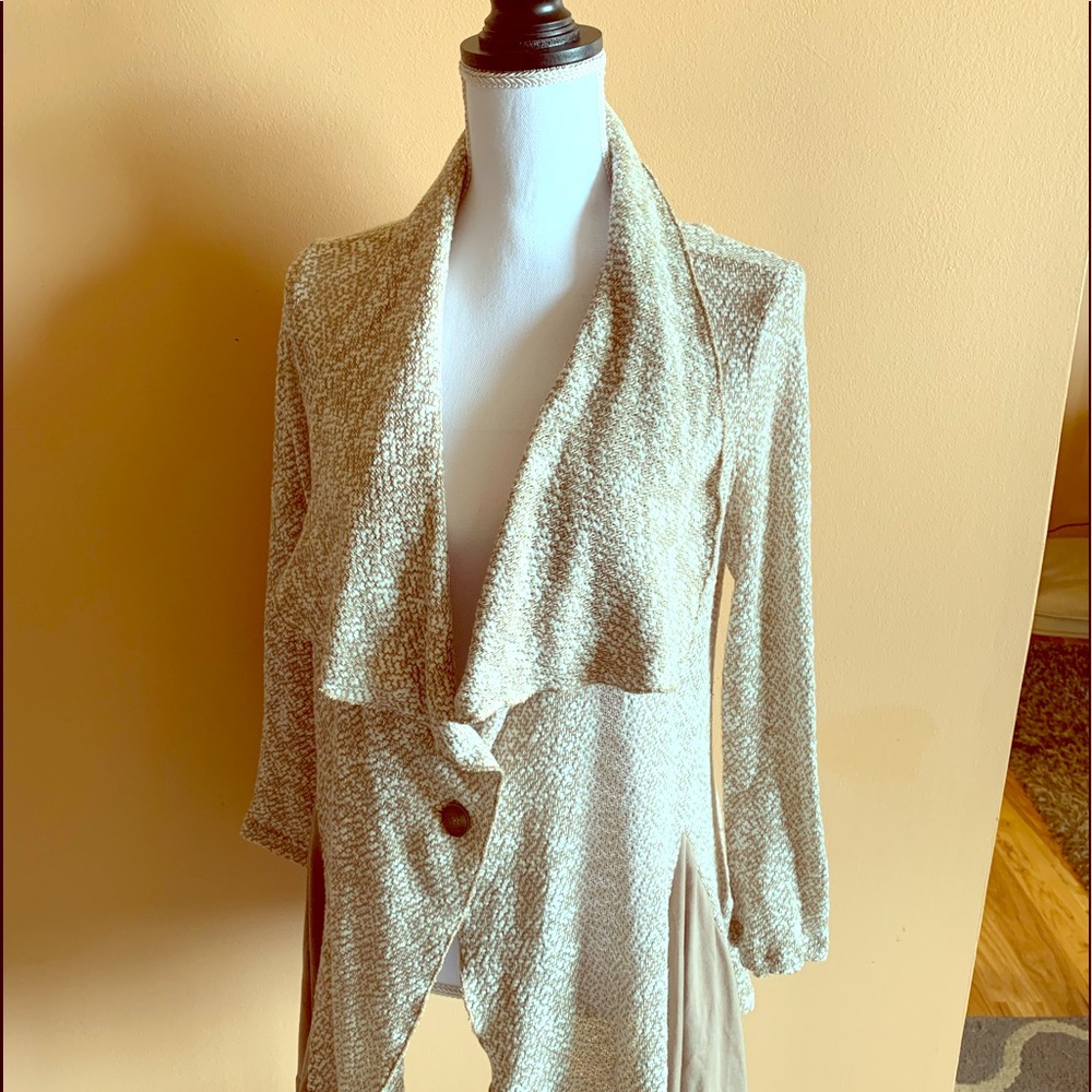 Taupe tweed sweater